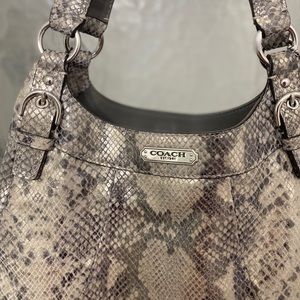 Coach - Madison Embossed Snakeskin - Hobo Bag - F19678 - 13"L x 5.5"W x 9"H